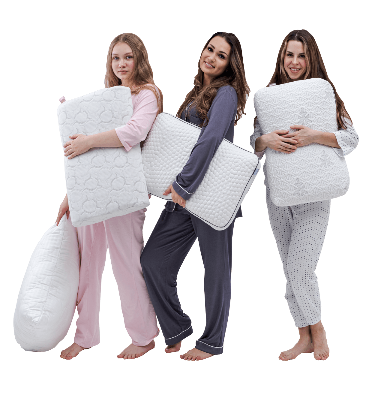 Девоньки с подушками